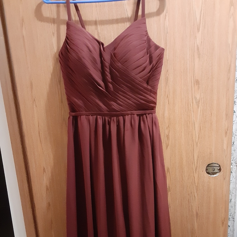 VNaix Burgundy Lace Up Dress Size Medium